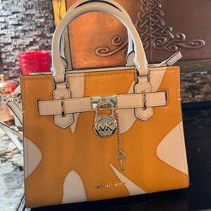 Michael Kors Yellow and Cream  Bag